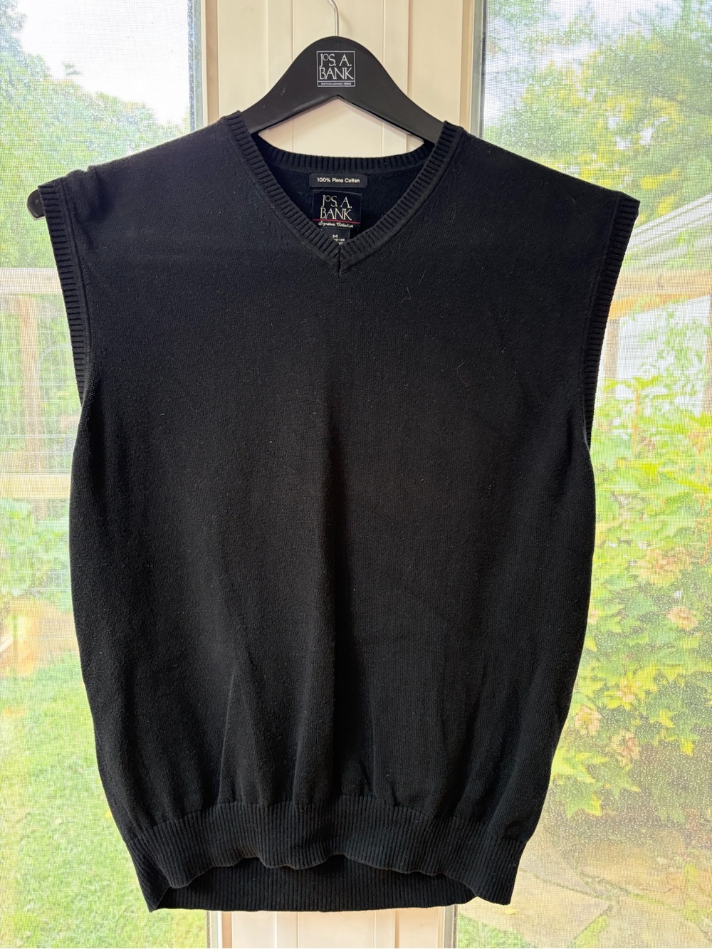 Jos. A. Bank Men’s Black V-Neck Sweater Vest